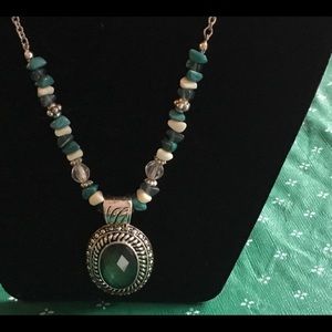Beautiful green stone necklace